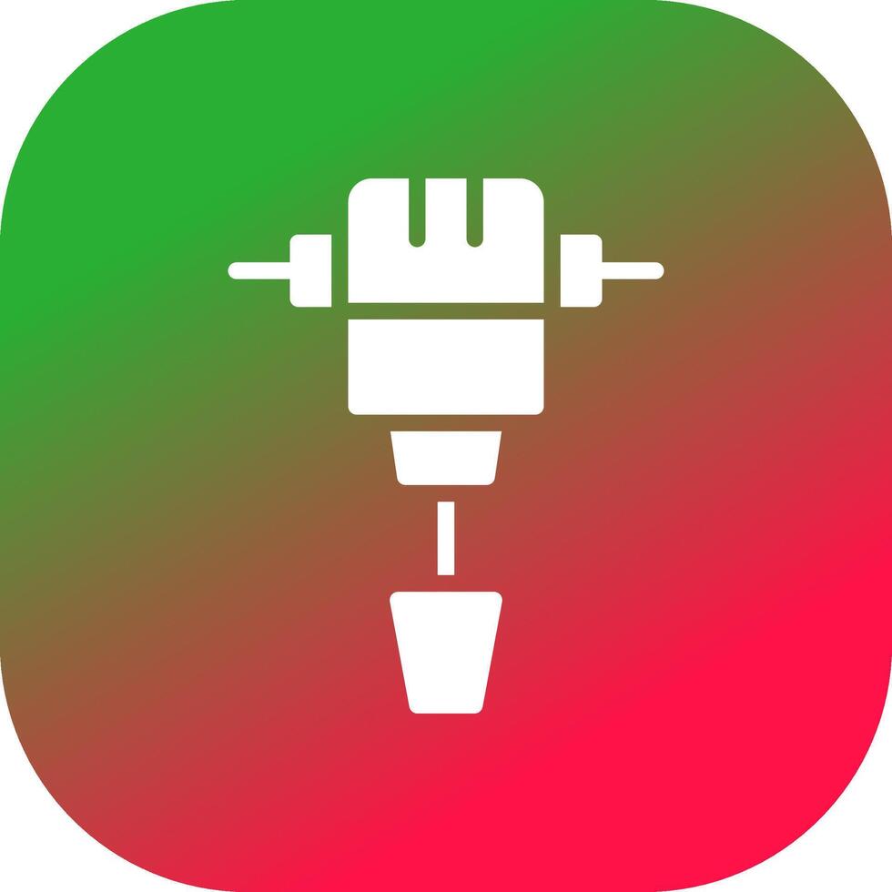 marteau-piqueur Créatif icône conception vecteur