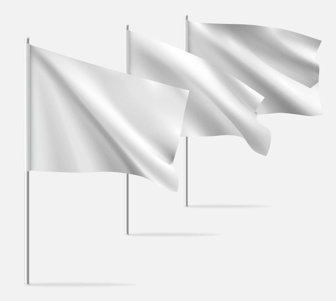 drapeau de modèle ondulant horizontal propre blanc. vecteur