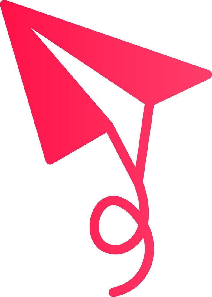 conception d'icône créative avion en papier vecteur