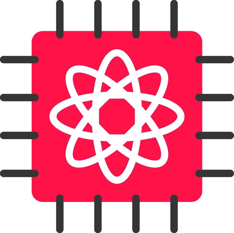 quantum ordinateur Créatif icône conception vecteur