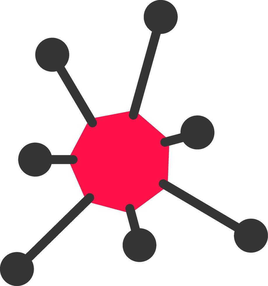 conception d'icône créative de molécule vecteur