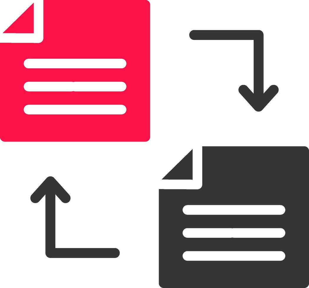 conception d'icône créative de transfert de fichier vecteur