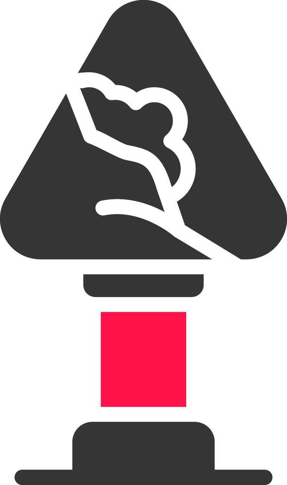 conception d'icône créative de signe d'avalanche vecteur