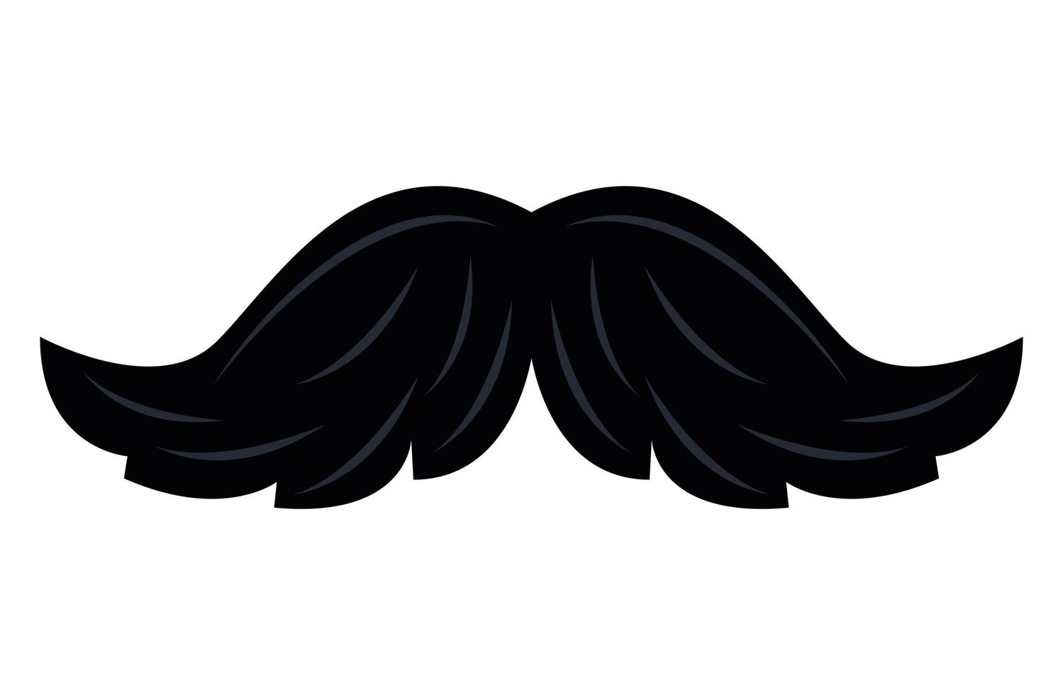 silhouette masculine moustache vecteur