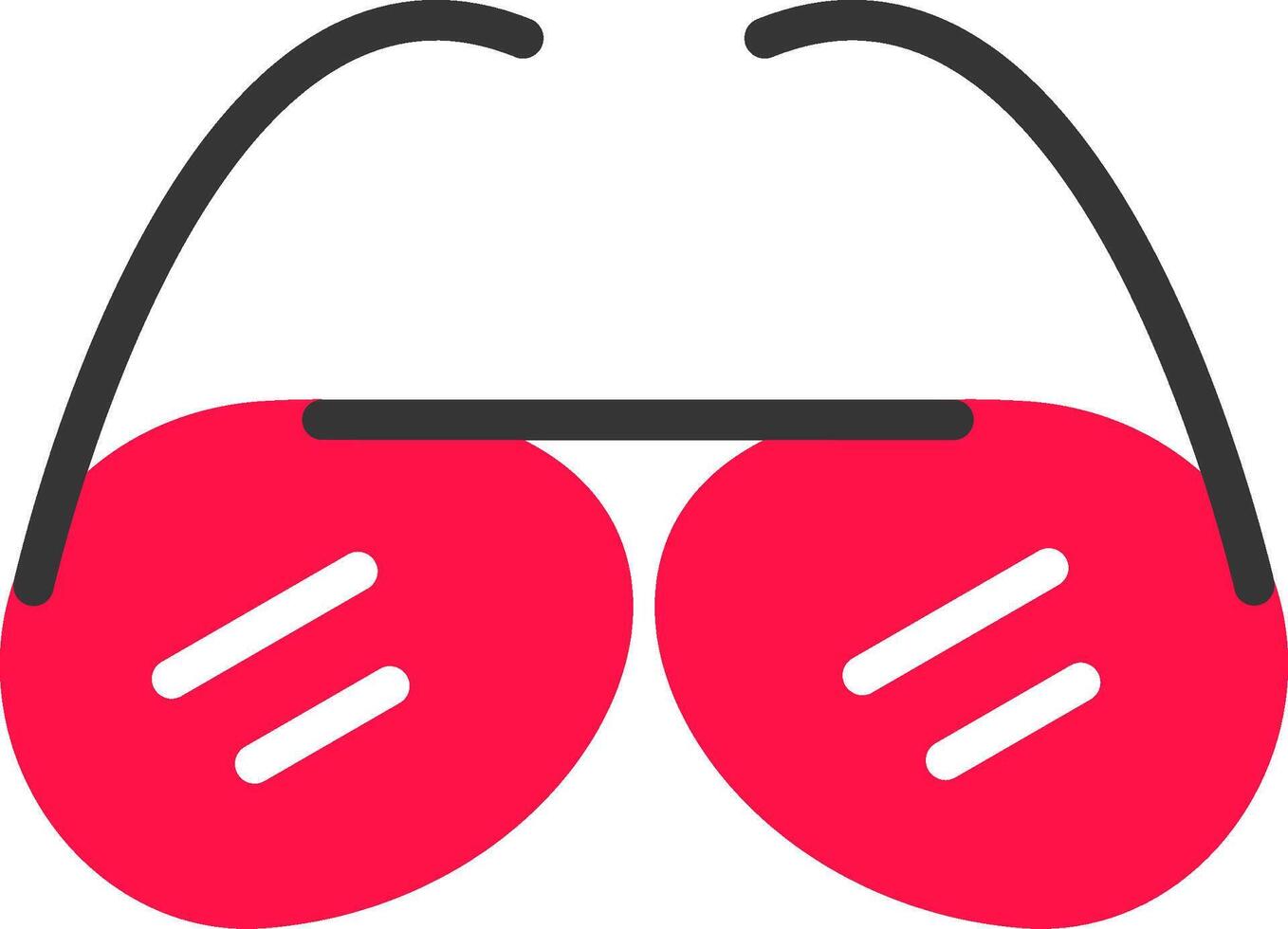 conception d'icônes créatives de lunettes de soleil vecteur