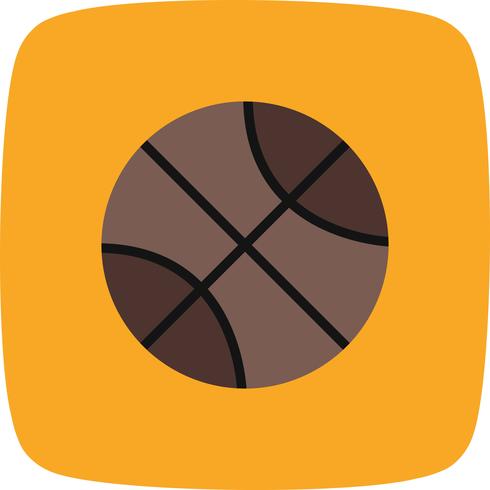 Illustration vectorielle de basket-ball icône vecteur