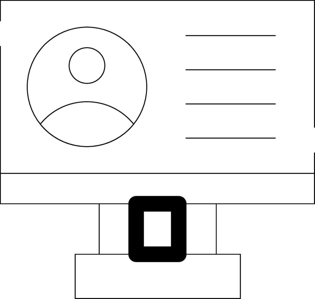 conception d'icônes créatives de profil vecteur