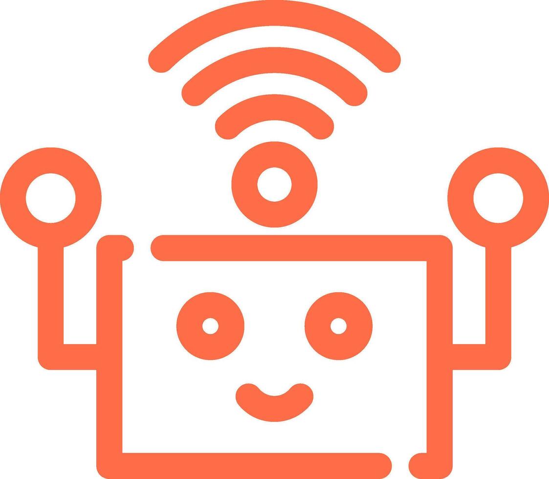 robot assistant Créatif icône conception vecteur