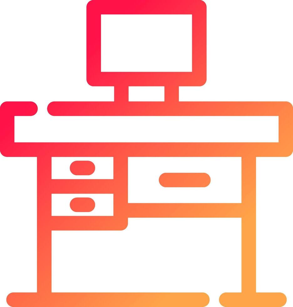 conception d'icône créative de table de bureau vecteur