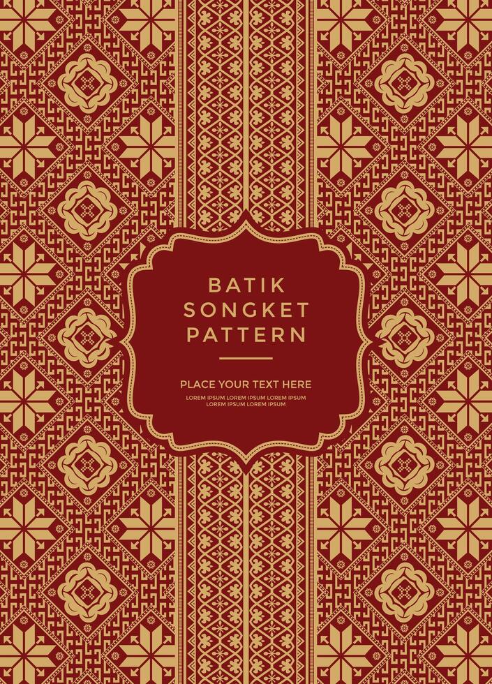 vecteur traditionnel ethnique batik chansonnier modèle motif traditionnel pour textile