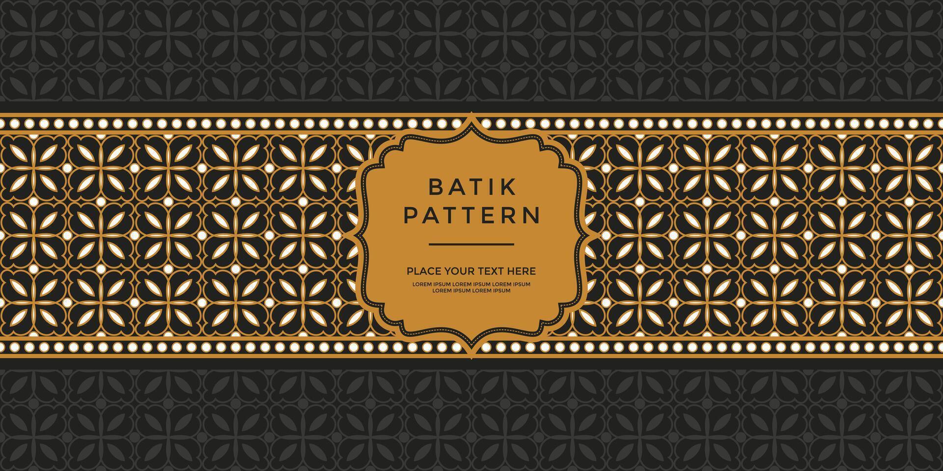 luxe et élégant vecteur Javanais ethnique batik modèle modèle