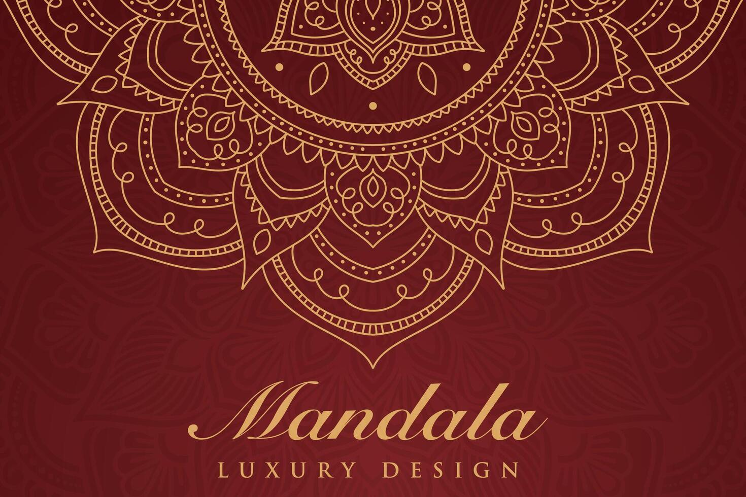 luxueux mandala modèle arrière-plan, luxe mandala invitation salutation carte conception, circulaire modèle vecteur conception,