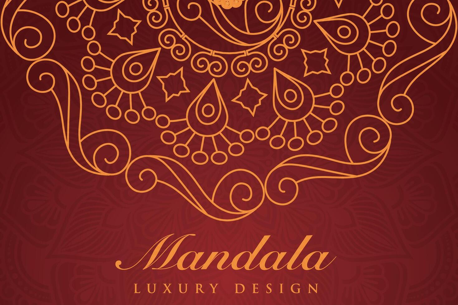 luxueux mandala modèle arrière-plan, luxe mandala invitation salutation carte conception, circulaire modèle vecteur conception,