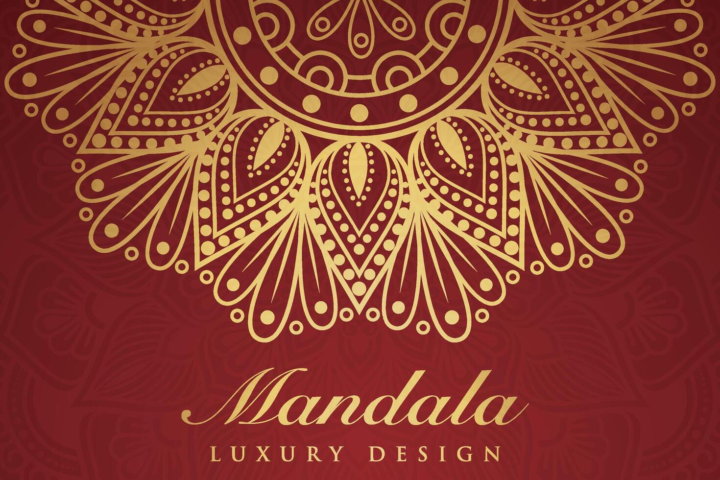 luxueux mandala modèle arrière-plan, luxe mandala invitation salutation carte conception, circulaire modèle vecteur conception,