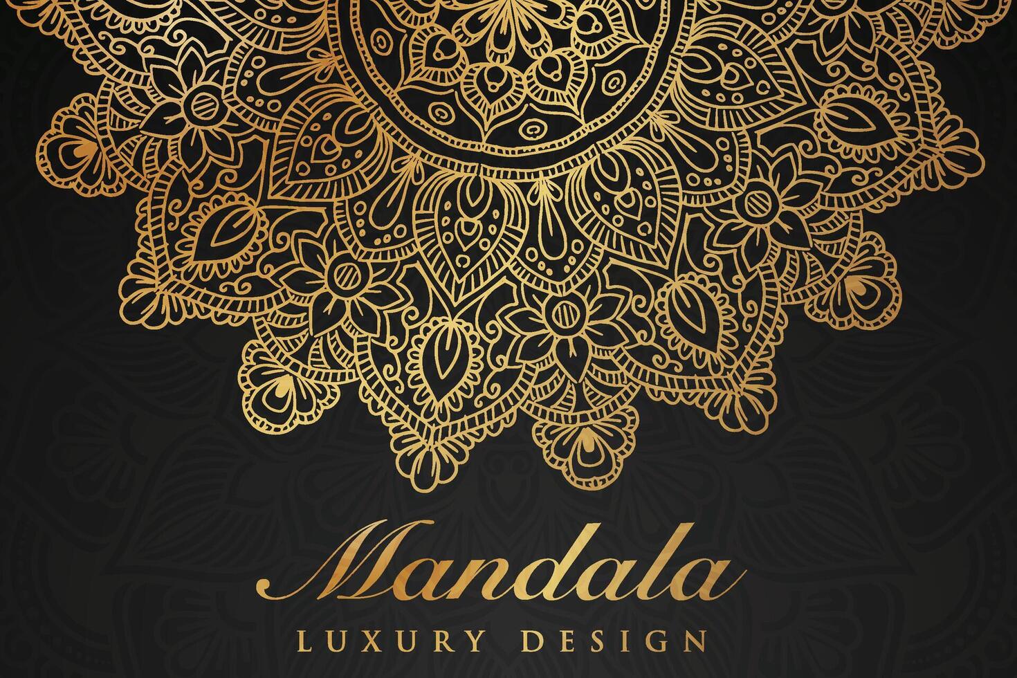 luxueux mandala modèle arrière-plan, luxe mandala invitation salutation carte conception, circulaire modèle vecteur conception,