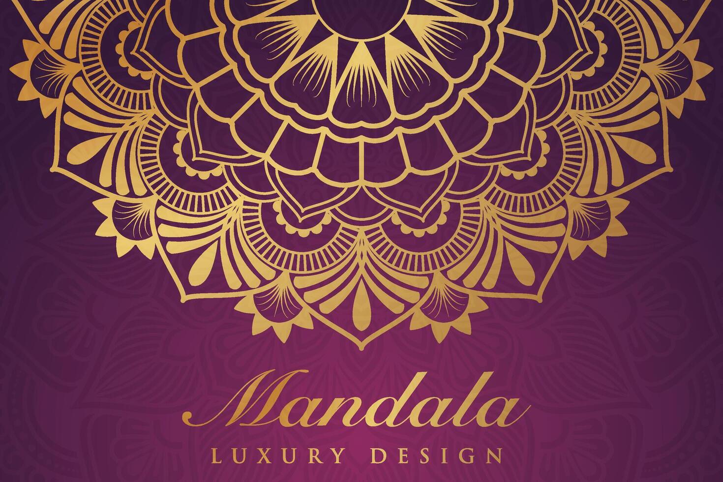 luxueux mandala modèle arrière-plan, luxe mandala invitation salutation carte conception, circulaire modèle vecteur conception,