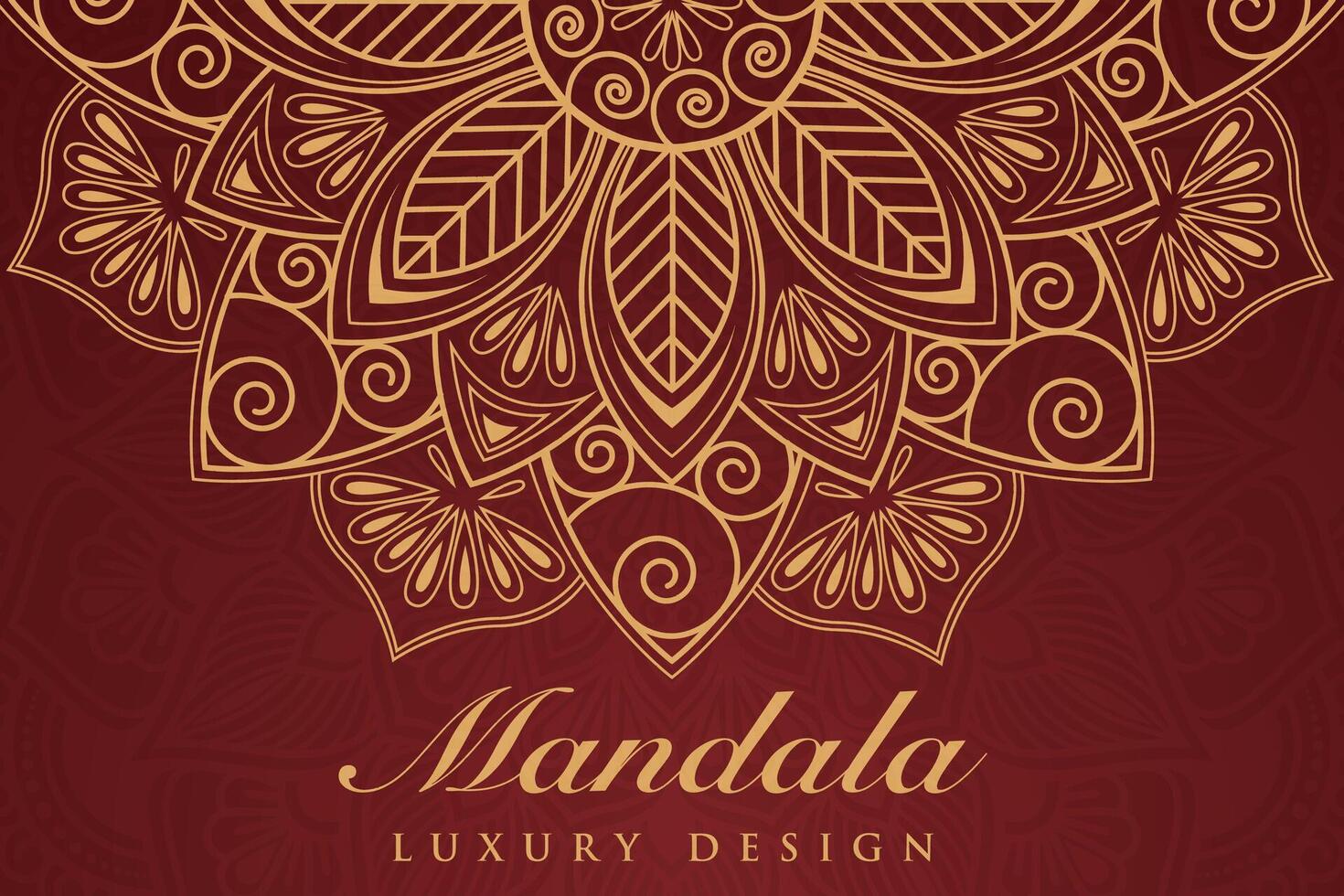 luxueux mandala modèle arrière-plan, luxe mandala invitation salutation carte conception, circulaire modèle vecteur conception,