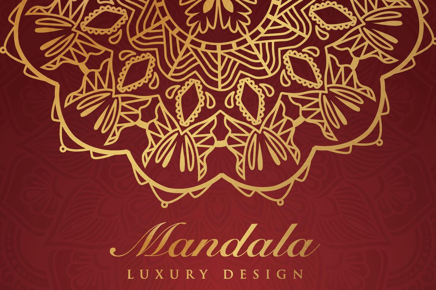 luxueux mandala modèle arrière-plan, luxe mandala invitation salutation carte conception, circulaire modèle vecteur conception,