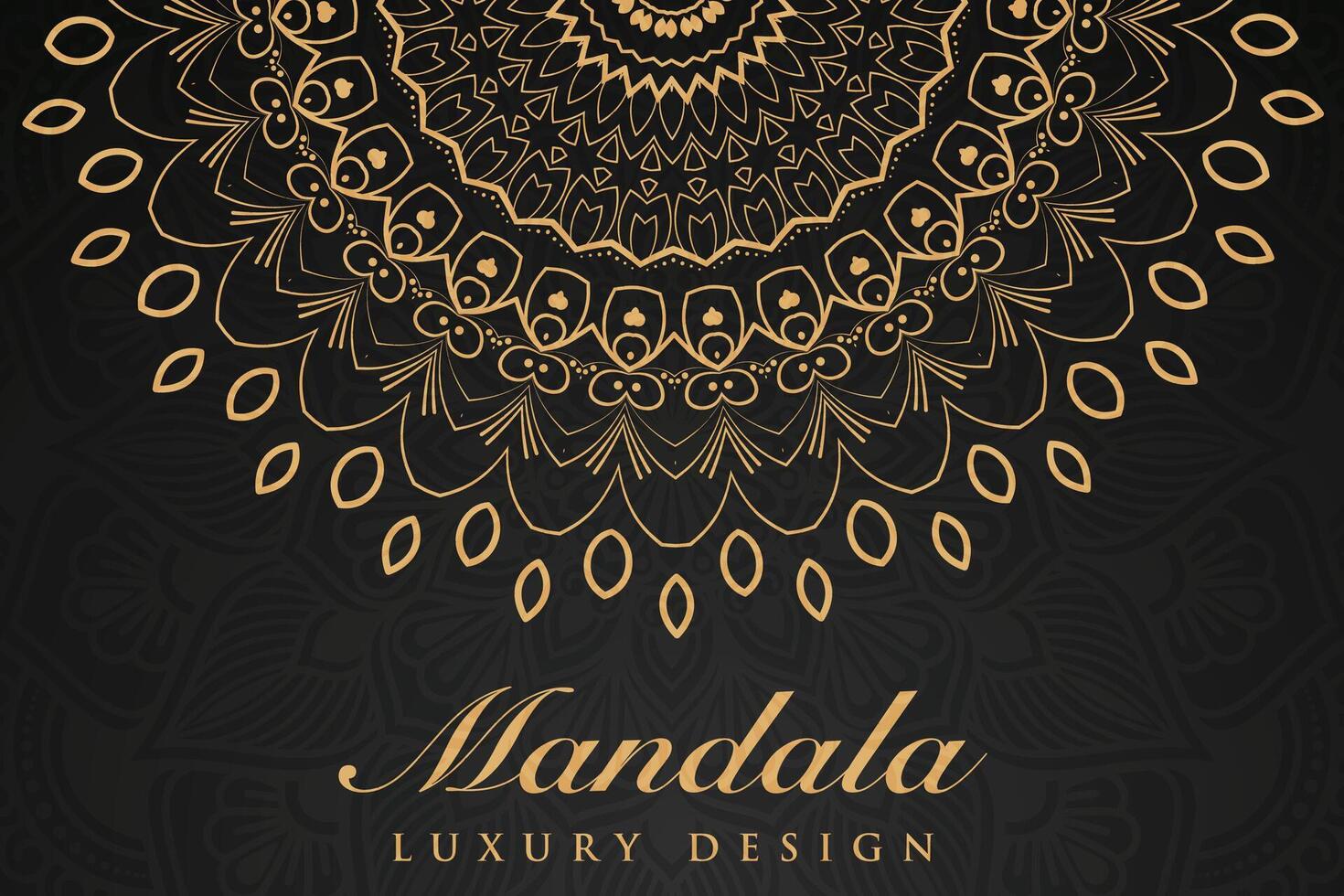 luxueux mandala modèle arrière-plan, luxe mandala invitation salutation carte conception, circulaire modèle vecteur conception,