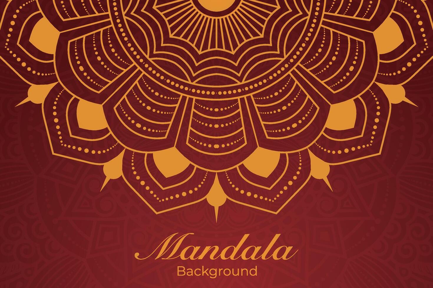 luxueux mandala modèle arrière-plan, luxe mandala invitation salutation carte conception, circulaire modèle vecteur conception,