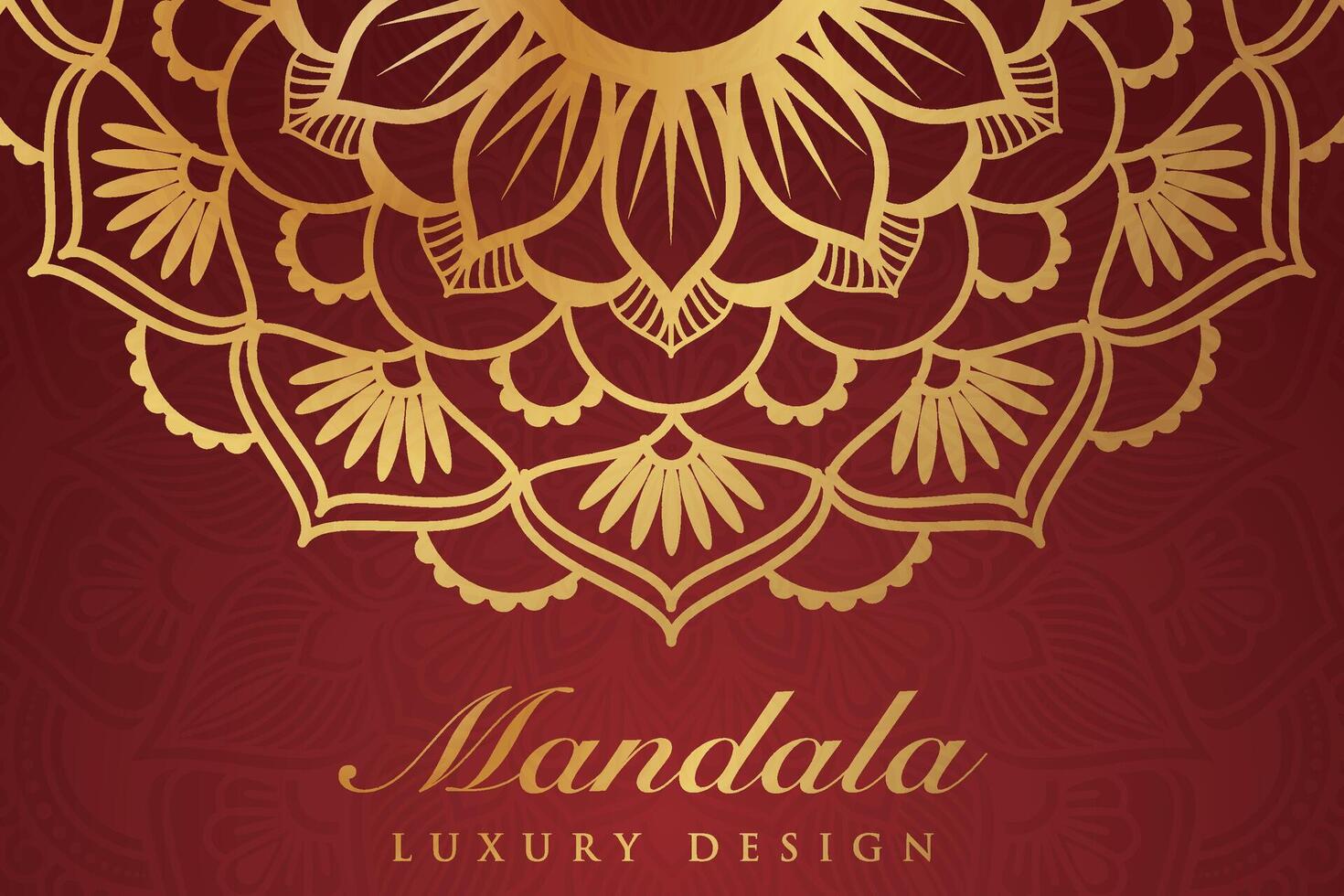 luxueux mandala modèle arrière-plan, luxe mandala invitation salutation carte conception, circulaire modèle vecteur conception,