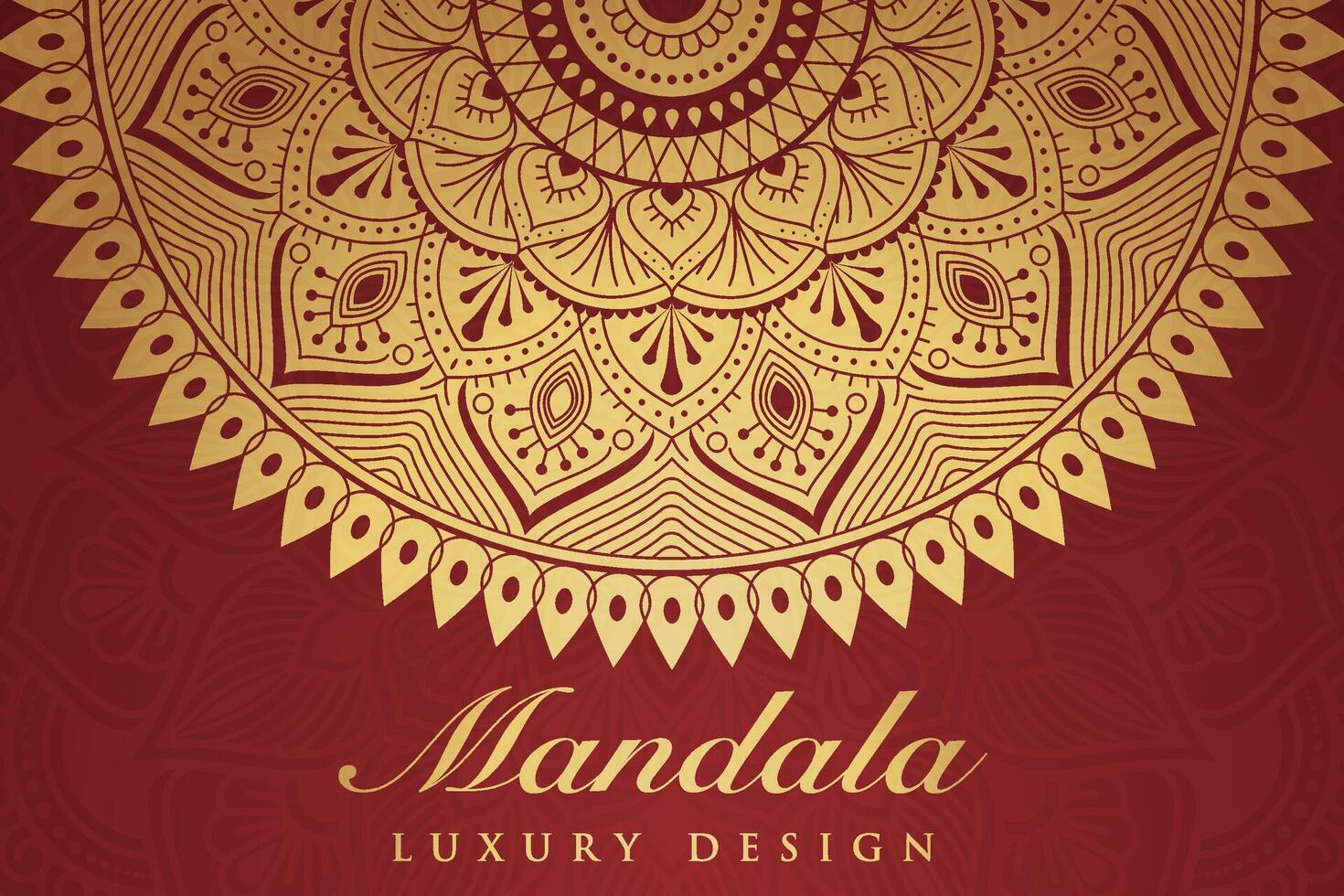 luxueux mandala modèle arrière-plan, luxe mandala invitation salutation carte conception, circulaire modèle vecteur conception,