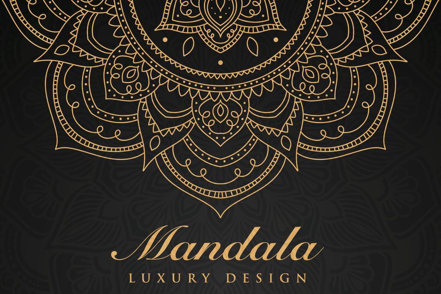 luxueux mandala modèle arrière-plan, luxe mandala invitation salutation carte conception, circulaire modèle vecteur conception,