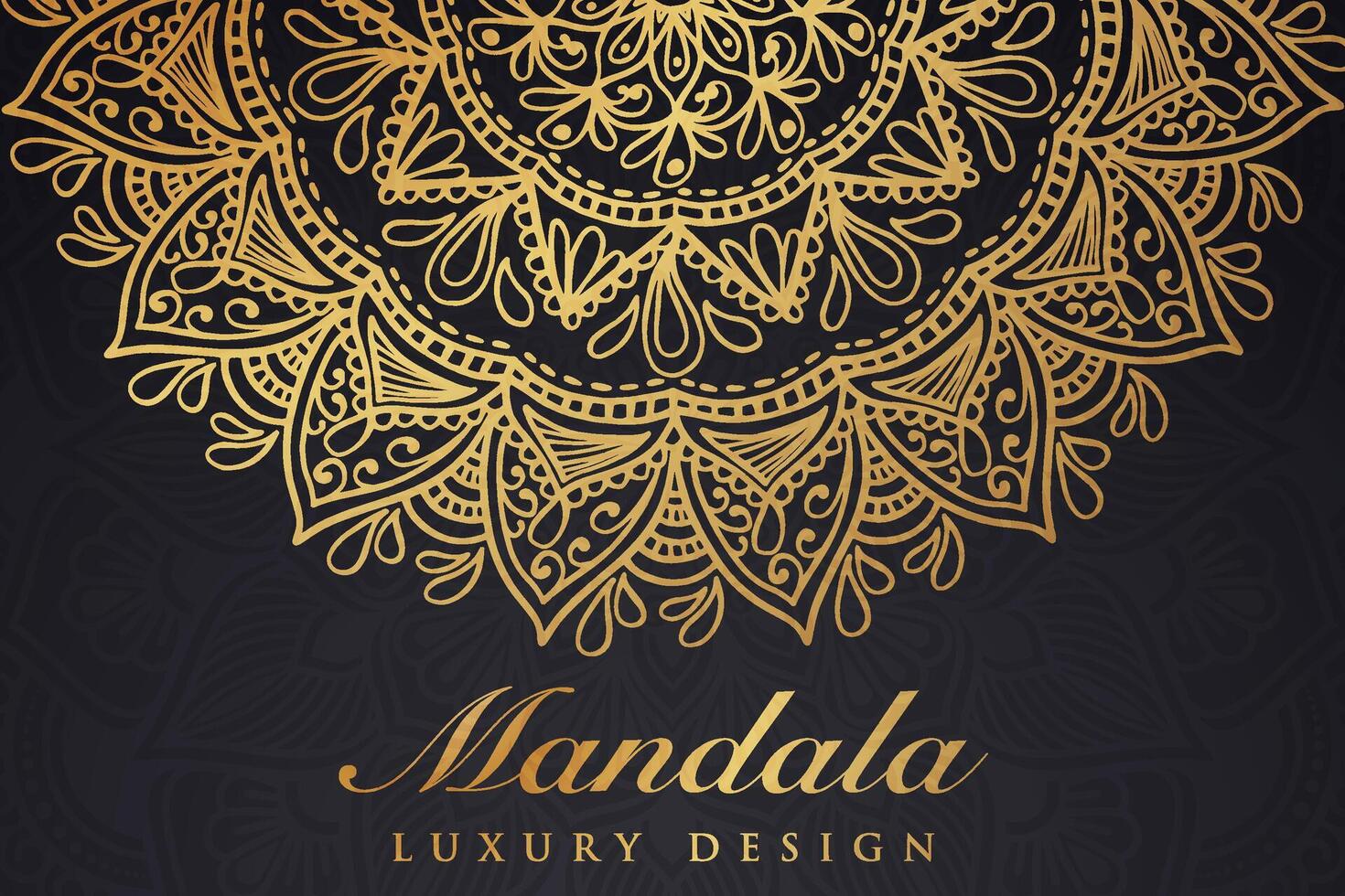 luxueux mandala modèle arrière-plan, luxe mandala invitation salutation carte conception, circulaire modèle vecteur conception,