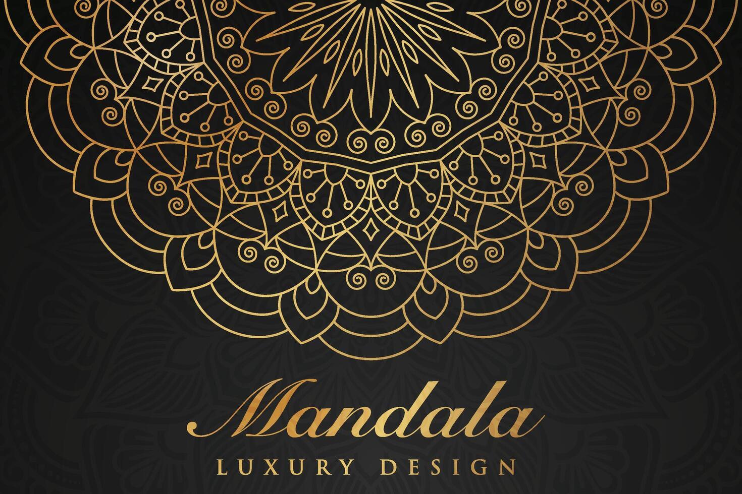 luxueux mandala modèle arrière-plan, luxe mandala invitation salutation carte conception, circulaire modèle vecteur conception,