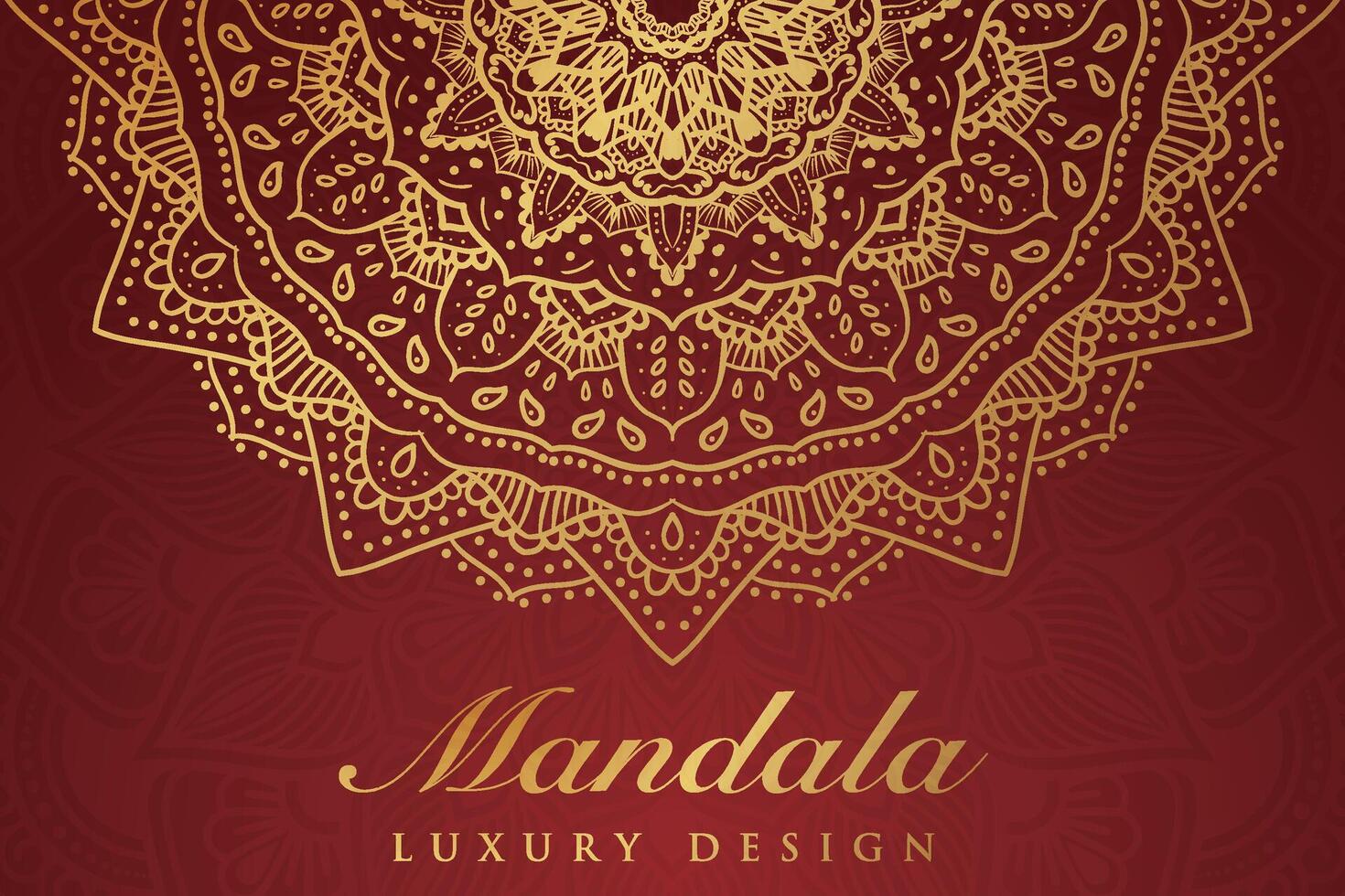 luxueux mandala modèle arrière-plan, luxe mandala invitation salutation carte conception, circulaire modèle vecteur conception,