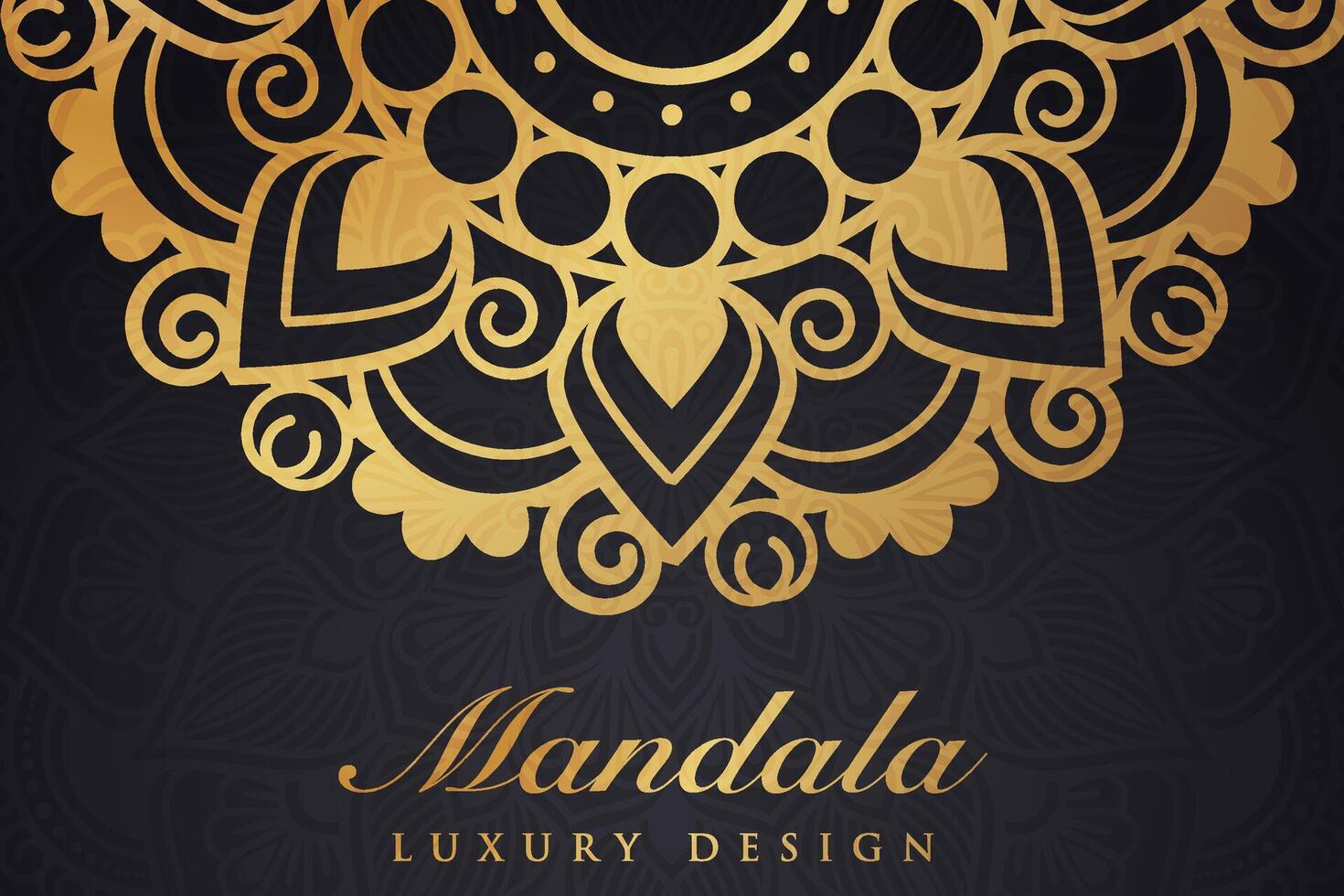 luxueux mandala modèle arrière-plan, luxe mandala invitation salutation carte conception, circulaire modèle vecteur conception,