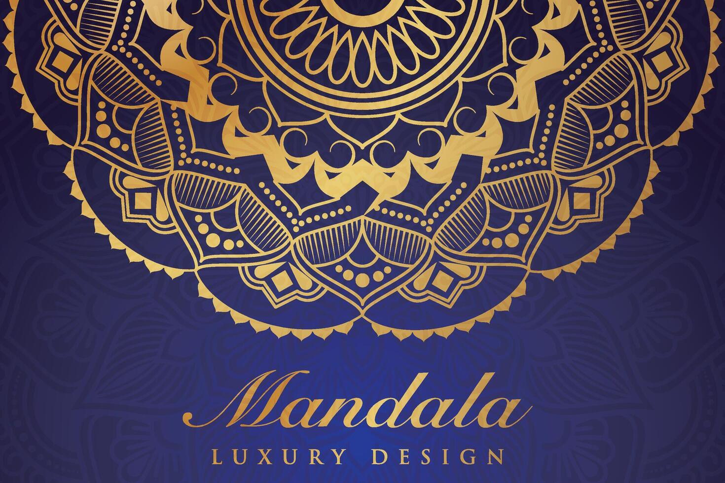 luxueux mandala modèle arrière-plan, luxe mandala invitation salutation carte conception, circulaire modèle vecteur conception,