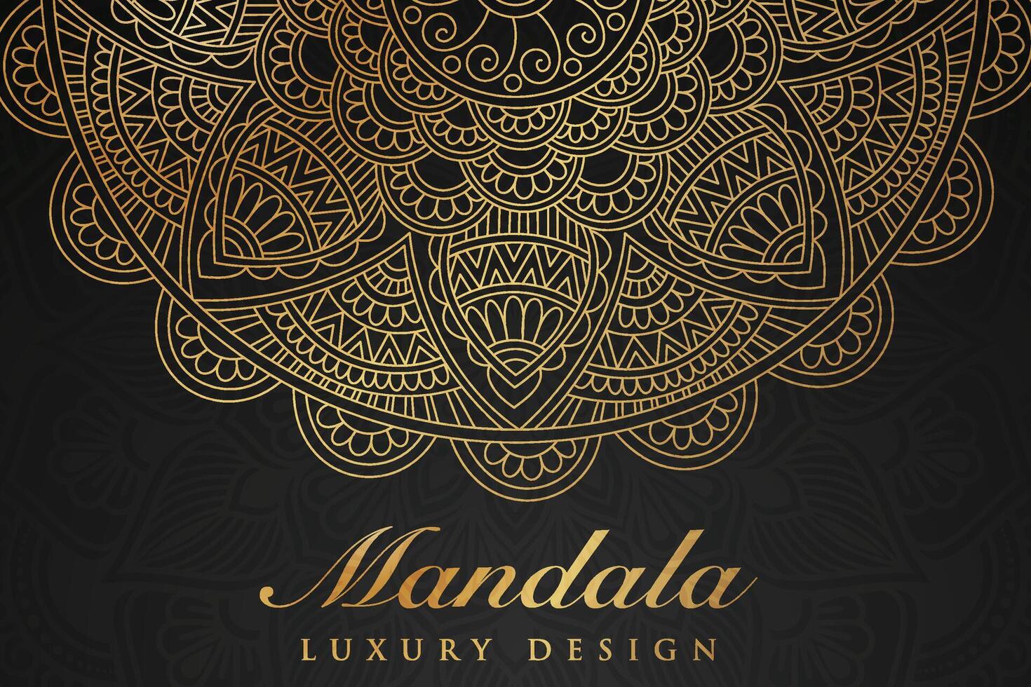 luxueux mandala modèle arrière-plan, luxe mandala invitation salutation carte conception, circulaire modèle vecteur conception,