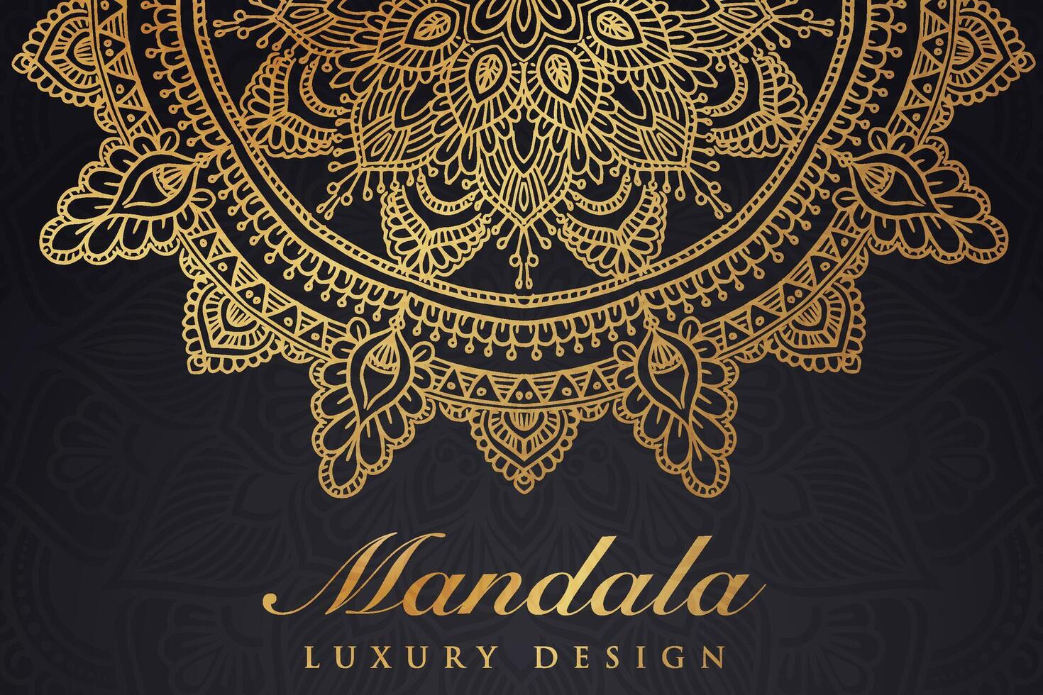 luxueux mandala modèle arrière-plan, luxe mandala invitation salutation carte conception, circulaire modèle vecteur conception,