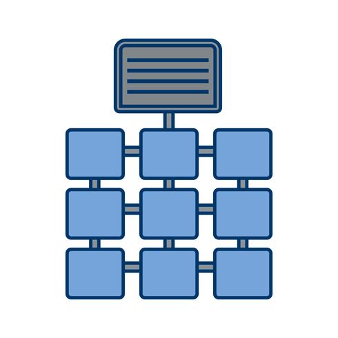 Icône de réseau de vecteur