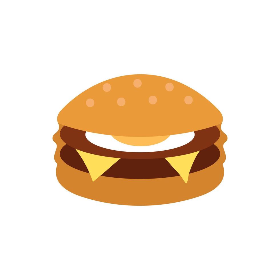 délicieux Burger icône. nourriture plat conception vecteur