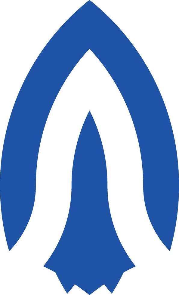 bleu décoratif minimaliste style logo vecteur
