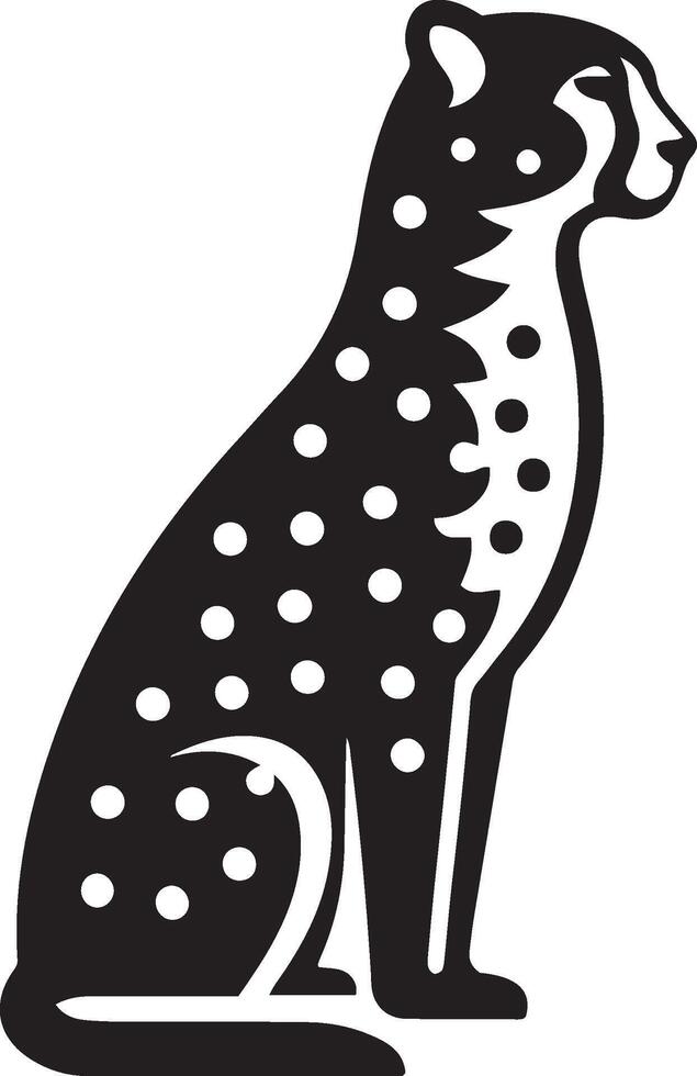 guépard vecteur illustration isolé sur blanc Contexte. guépard logo icône dessins vecteur.