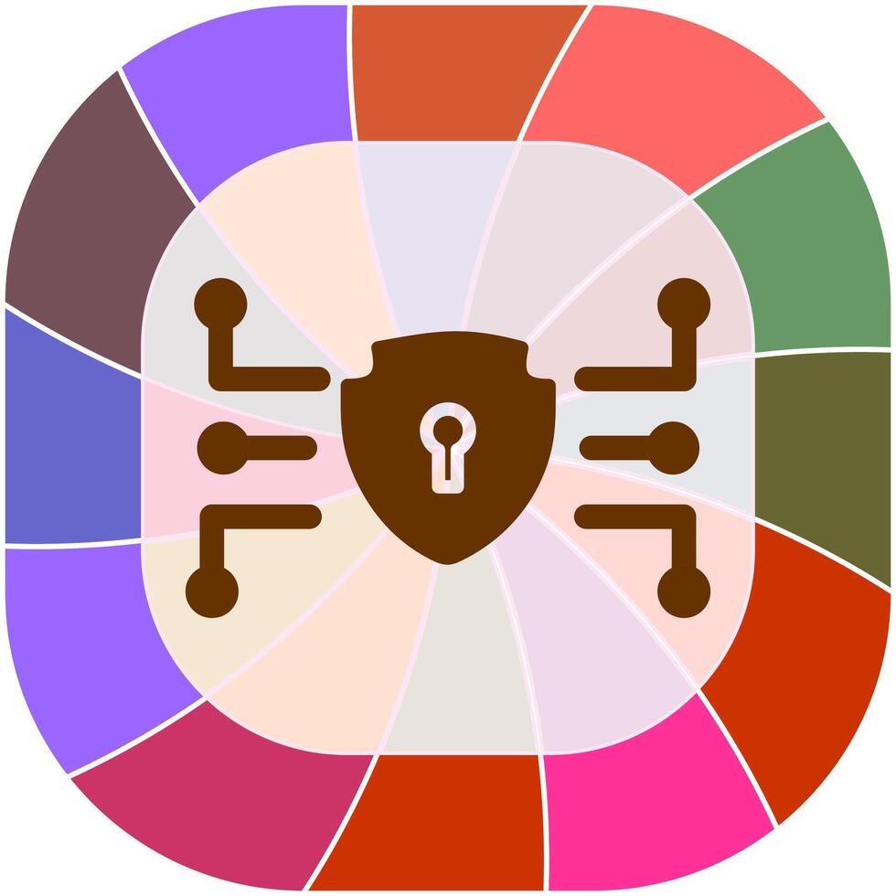 icône de vecteur de sécurité des données