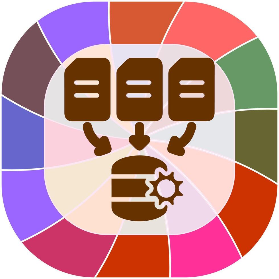 icône de vecteur de traitement de données