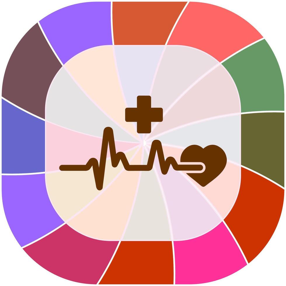 icône de vecteur de crise cardiaque