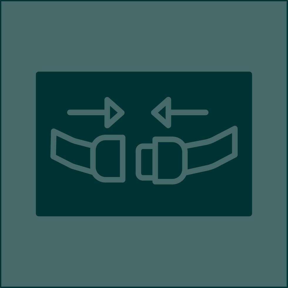 icône de vecteur de ceinture de sécurité