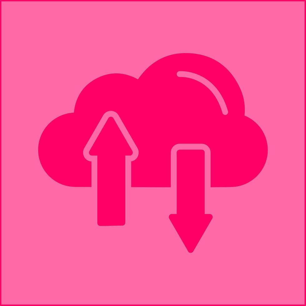 icône de vecteur de stockage en nuage