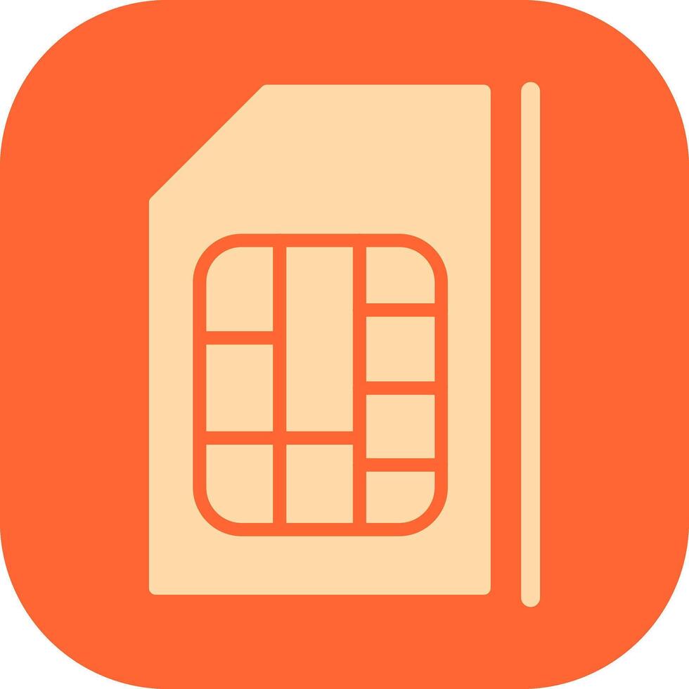 icône de vecteur de carte sim