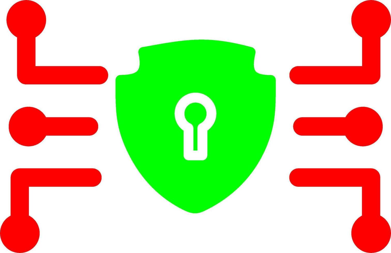 icône de vecteur de sécurité des données