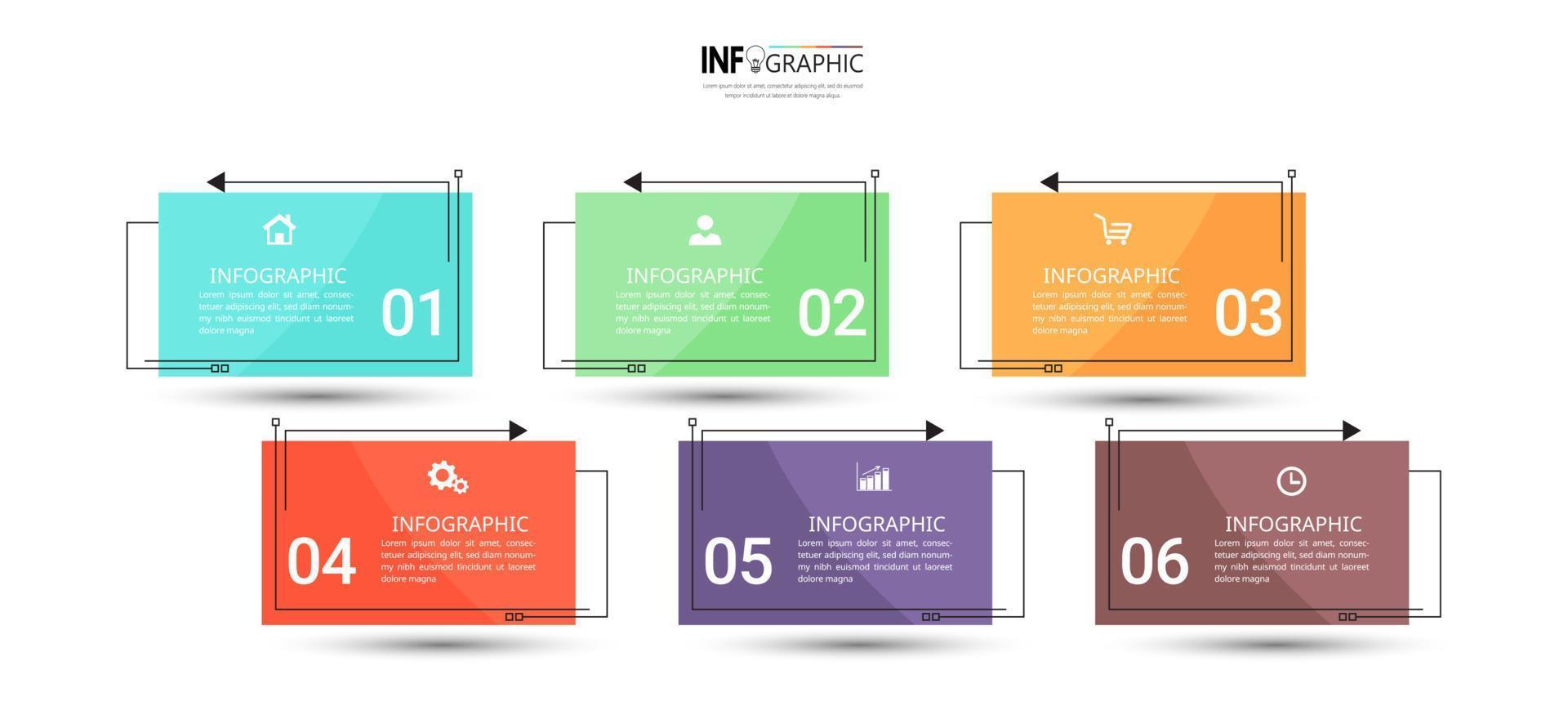 modèle d'affaires de conception infographique vecteur