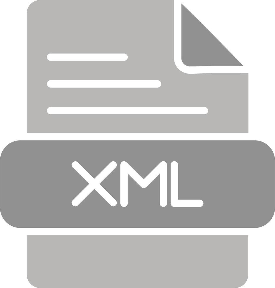 icône de vecteur xml