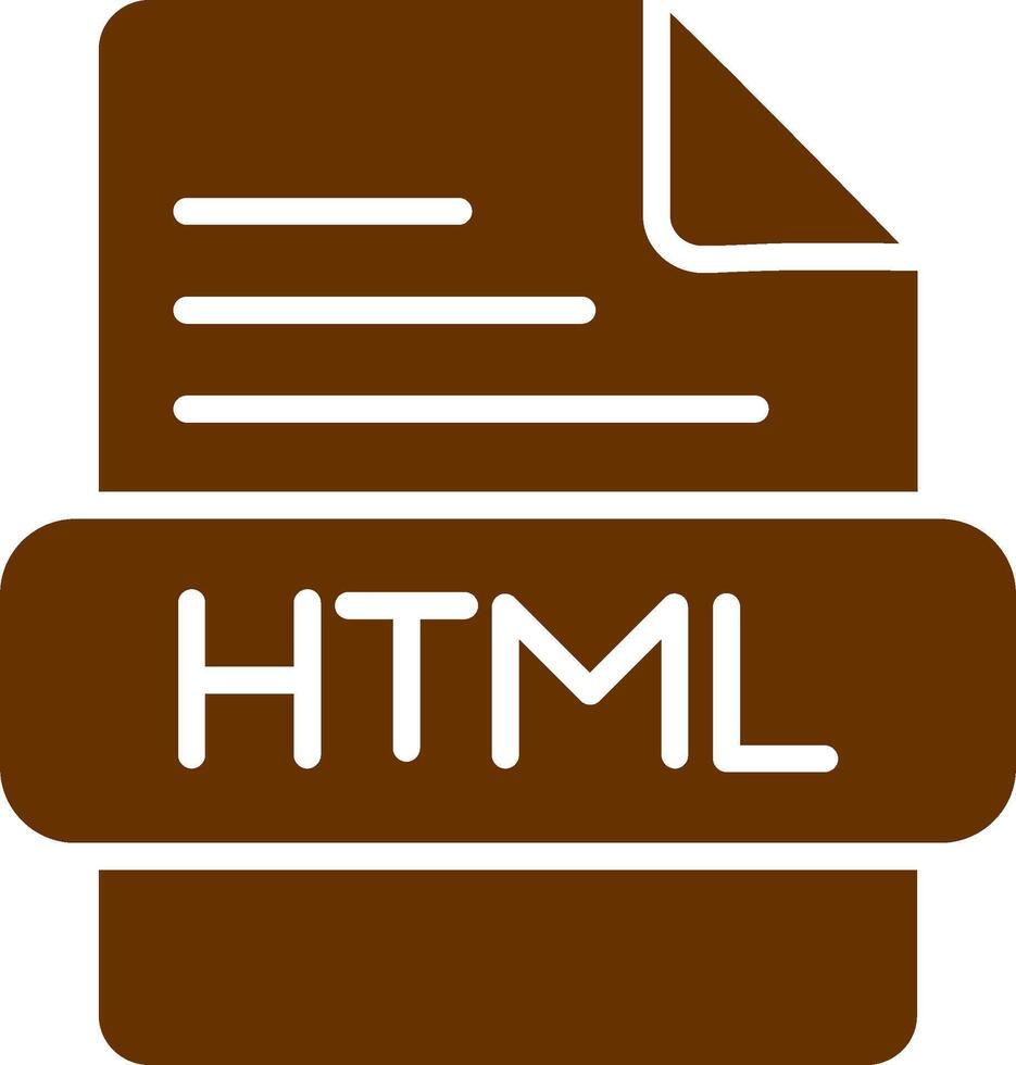 icône de vecteur html