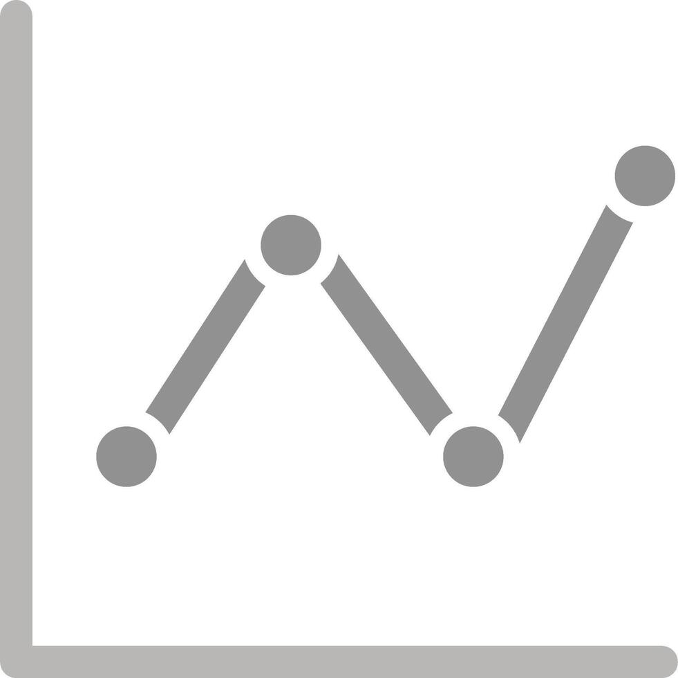 icône de vecteur de graphique en courbes