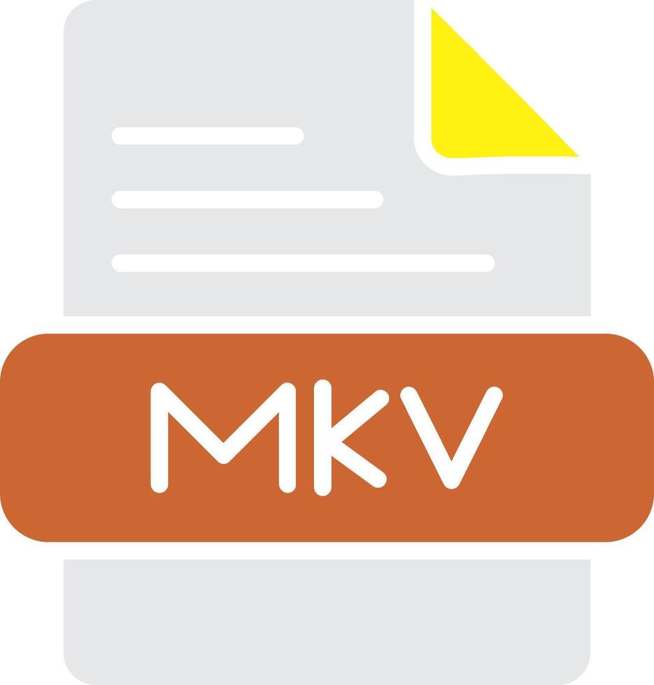 icône de vecteur mkv